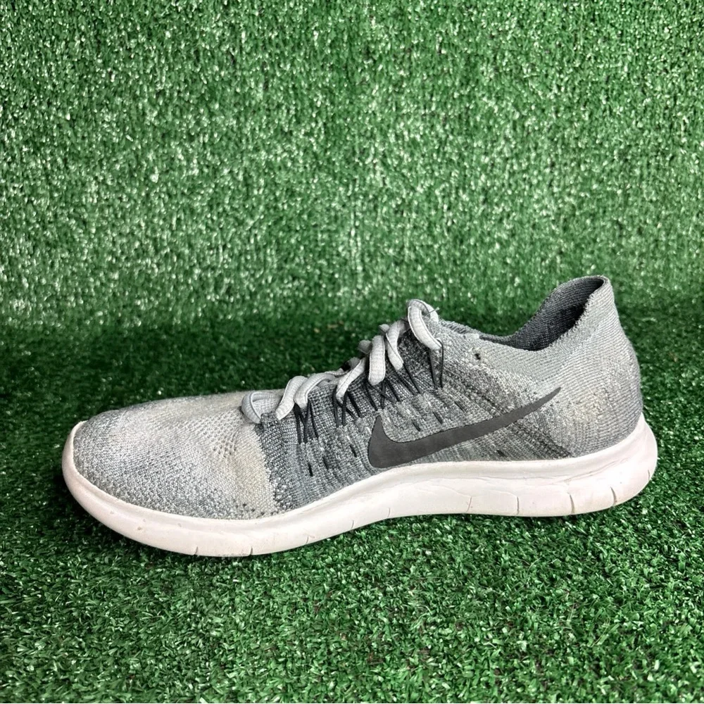 Nike Free RN Flyknit‎ 2017 Women's Running Shoes 880844-002 Wolf Gray Size 8.5